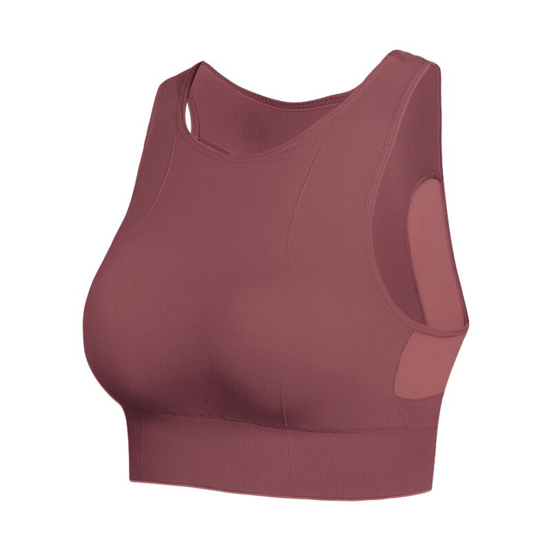 Quick-Drying Elastic Women's Sports Bra SF1301 with mesh back, ideal for fitness enthusiasts. Moisture-wicking, breathable, comfortable fit.